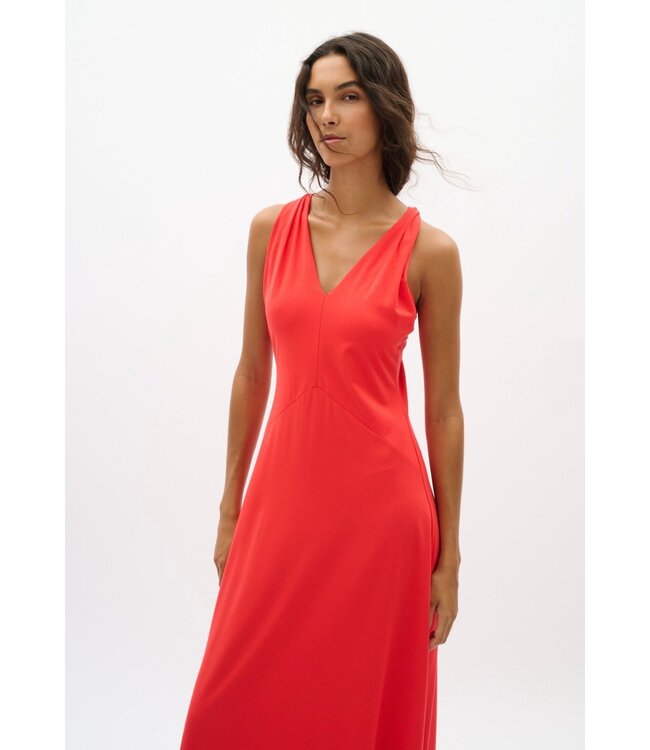 InWear Pennie long Dress, Poppy Red