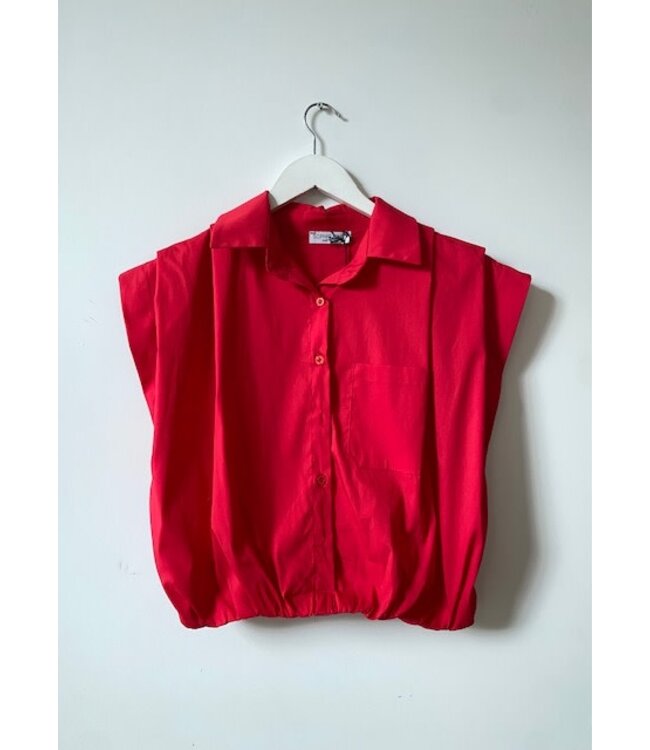 selectedbystijldepartment Blouse short sleeves Red