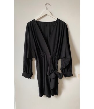 selectedbystijldepartment Playsuit linnen Black