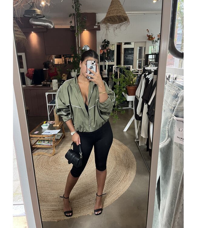 selectedbystijldepartment Jacket windbreaker, green ONE SIZE