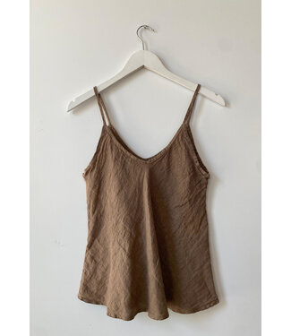 selectedbystijldepartment Top linnen lightbrown