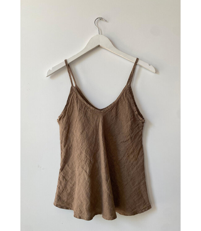 selectedbystijldepartment Top linnen lightbrown