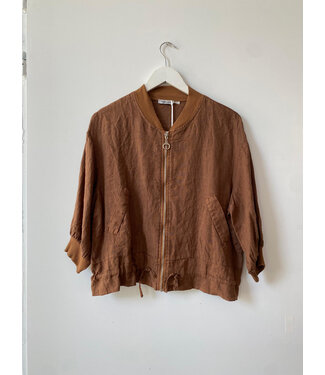 selectedbystijldepartment Jacket summer linnen camel