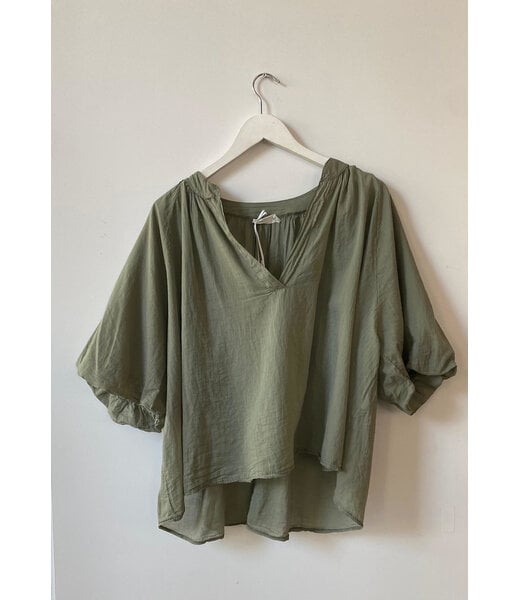 selectedbystijldepartment Blouse cotton army