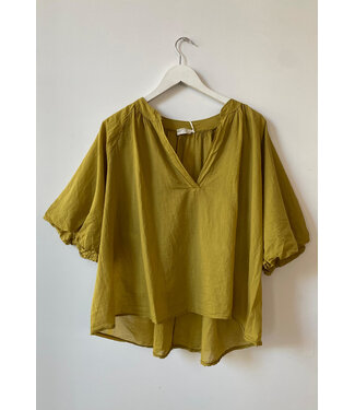 selectedbystijldepartment Blouse cotton olive