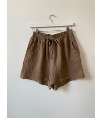 selectedbystijldepartment Short linnen lightbrown