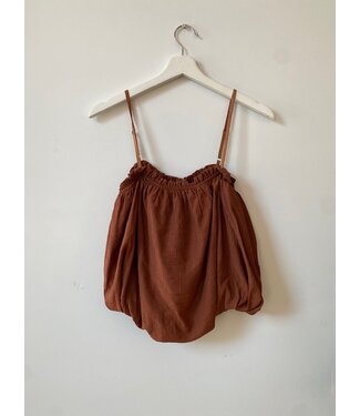 selectedbystijldepartment Top balloon stretch, Rust brown