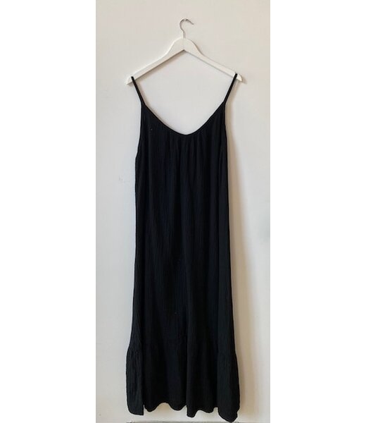 selectedbystijldepartment Dress maxi waffle, Black