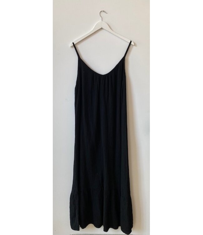 selectedbystijldepartment Dress maxi waffle, Black