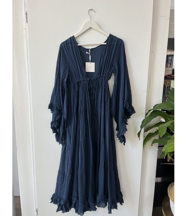 selectedbystijldepartment Kimono wide long, Blue