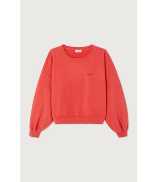 American Vintage Sweater col rond, Vermillon