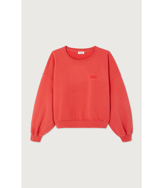 American Vintage Sweater col rond, Vermillon