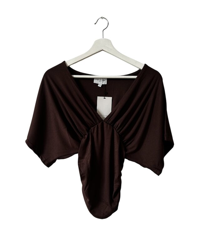 selectedbystijldepartment Top butterfly stretch, Brown