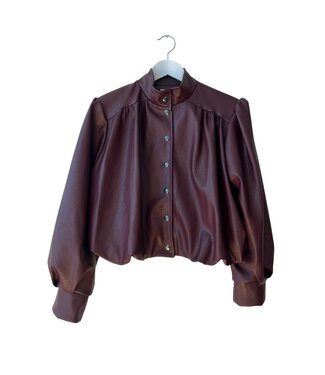 selectedbystijldepartment Jacket leather, Bordeaux