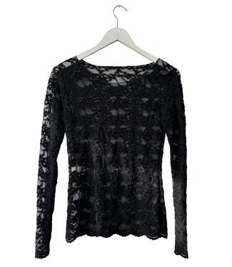 selectedbystijldepartment Top Lace longsleeve, Black