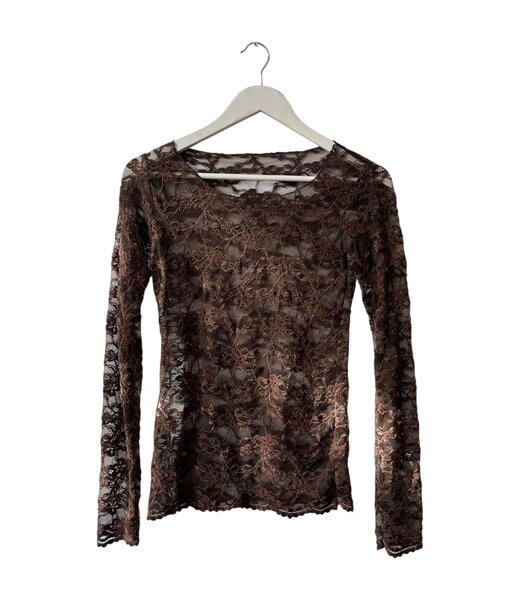 selectedbystijldepartment Top lave longsleeve, Brown