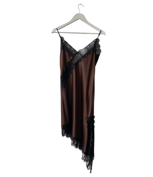 selectedbystijldepartment Dress long lace, Brown