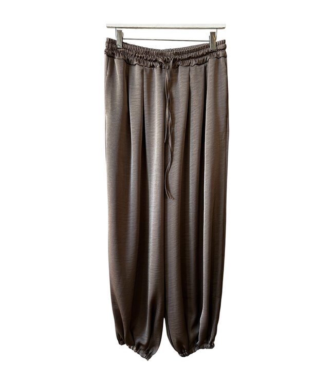 selectedbystijldepartment Pants Balloon satin, Glay
