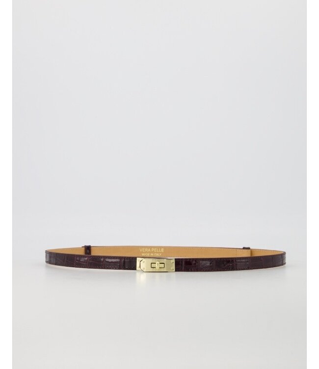 selectedbystijldepartment Belt Gracia Croco, Dark brown