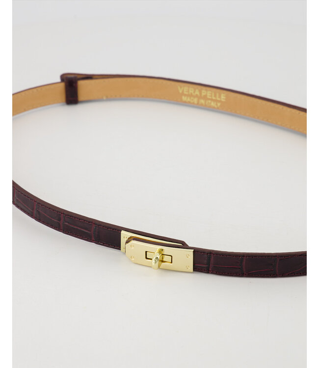 selectedbystijldepartment Belt Gracia Croco, Dark brown