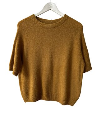 selectedbystijldepartment Sweater midi baby alpaca, Musterd yellow