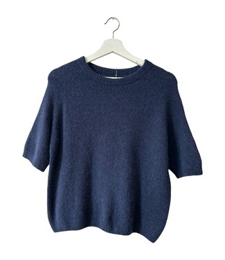 selectedbystijldepartment Sweater midi baby alpaca, Navy
