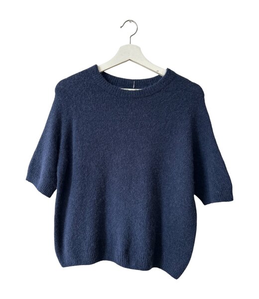 selectedbystijldepartment Sweater midi baby alpaca, Navy