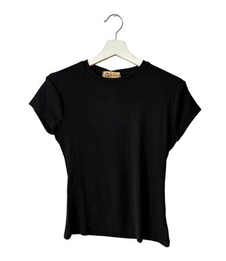 selectedbystijldepartment T-shirt rib, Black