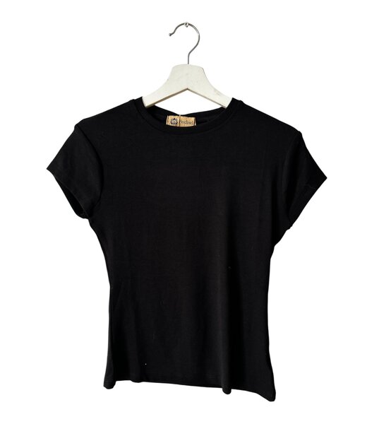 selectedbystijldepartment T-shirt rib, Black