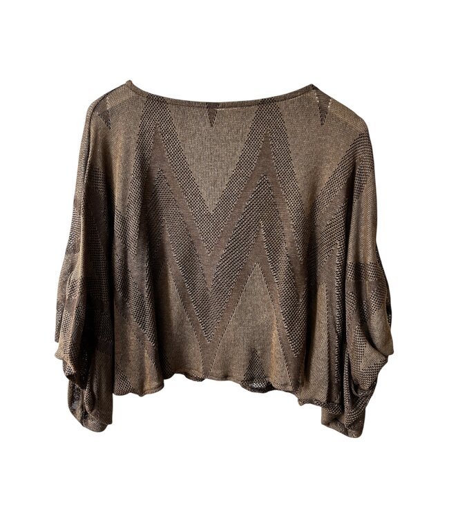 Top wide, Gold brown