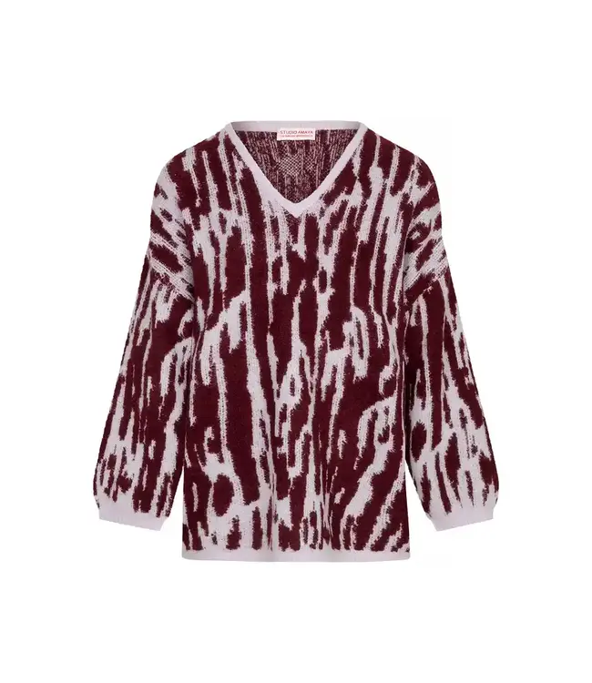 Studio Amaya Sweater Knitwear Mysa, Bordeaux
