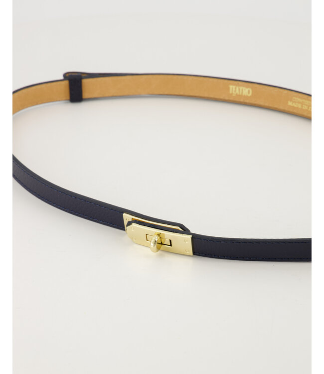 selectedbystijldepartment Belt Garcia Leather, Navy Blue