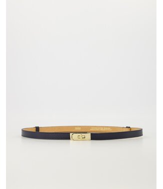 selectedbystijldepartment Belt Garcia Leather, Navy Blue