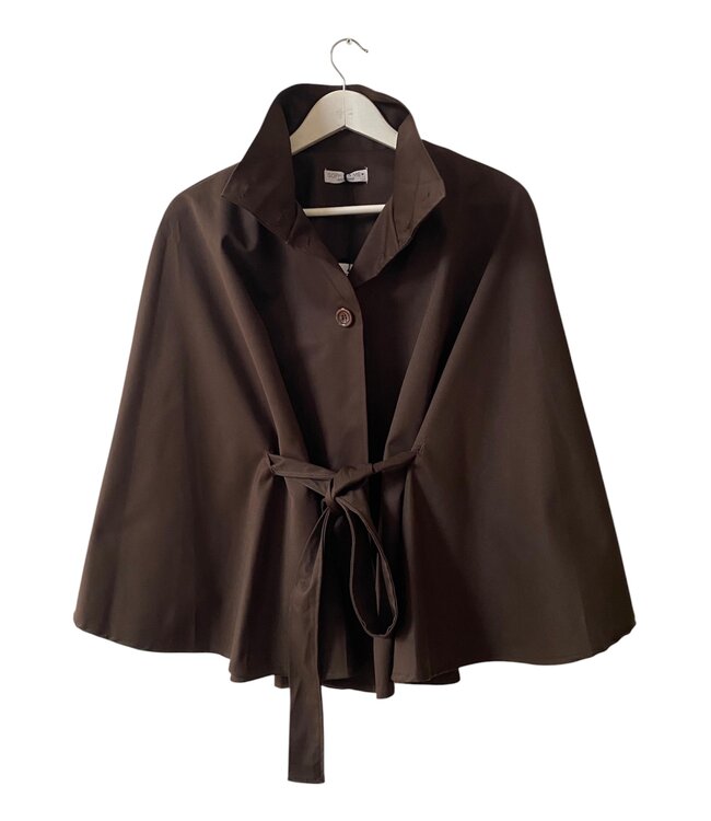 selectedbystijldepartment Jacket poncho, Brown