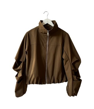 selectedbystijldepartment Jacket puffed sleeve, Green