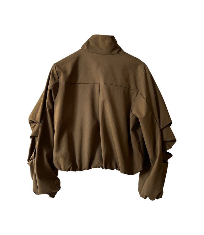 selectedbystijldepartment Jacket puffed sleeve, Green