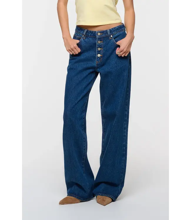 Abrand Jeans Mid Baggy Tavi, Blue