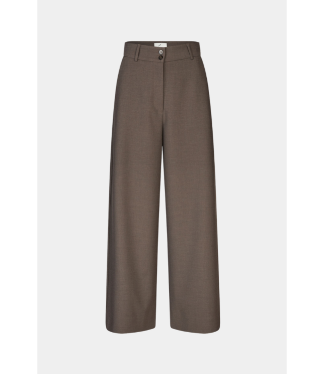 Five units Pantalon Laura, Mud Brown Melange