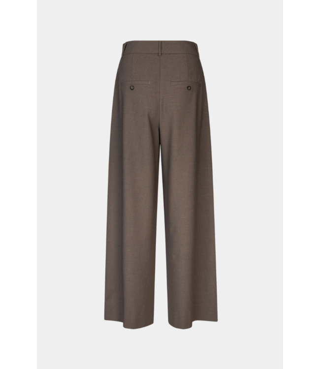 Five units Pantalon Laura, Mud Brown Melange