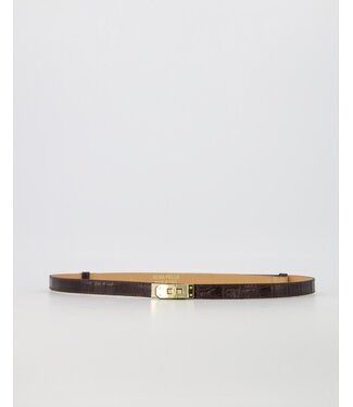 selectedbystijldepartment Belt Garcia croco, Dark brown