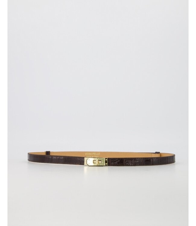 selectedbystijldepartment Belt Garcia croco, Dark brown