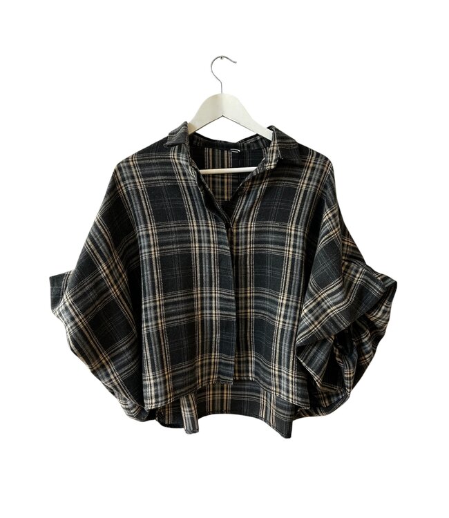selectedbystijldepartment Blouse Balloon print, Green/Yellow