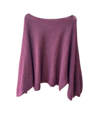 selectedbystijldepartment Sweater Butterfly, Aubergine