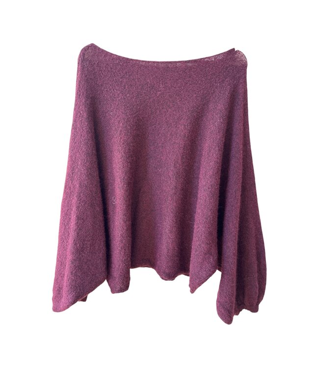 selectedbystijldepartment Sweater Butterfly, Aubergine