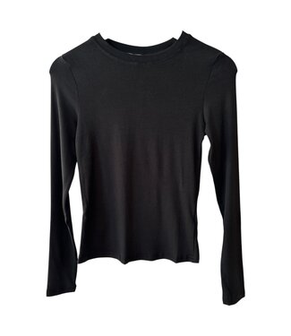selectedbystijldepartment Top longsleeve basic, Black