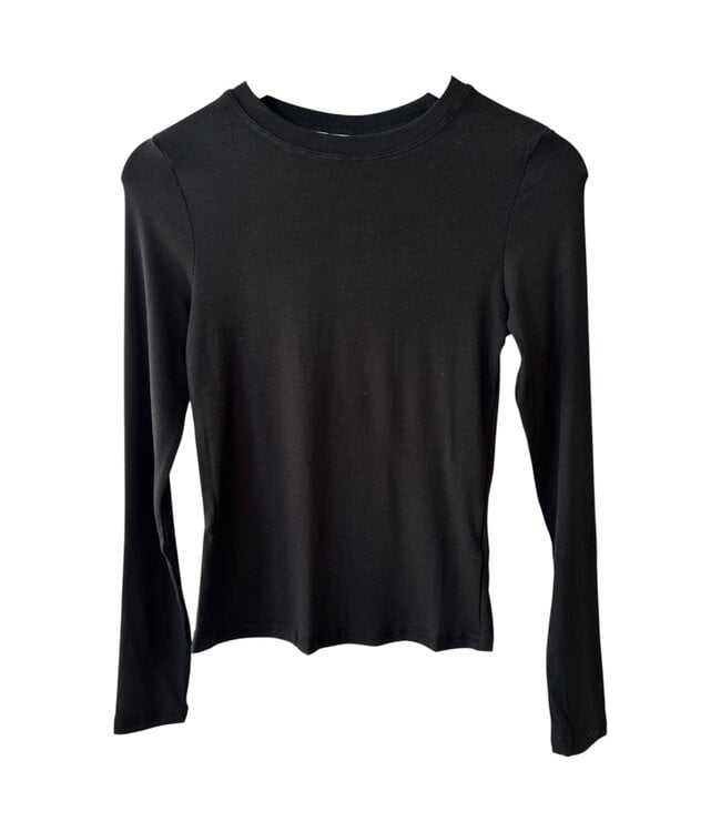selectedbystijldepartment Top longsleeve basic, Black