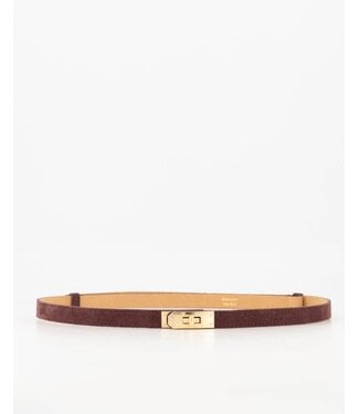selectedbystijldepartment Belt Garcia Suede, Bordeaux