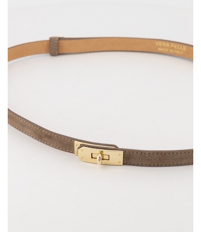 selectedbystijldepartment Belt Garcia Suede, Taupe