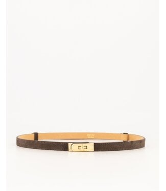 selectedbystijldepartment Belt Garcia Suede, Brown