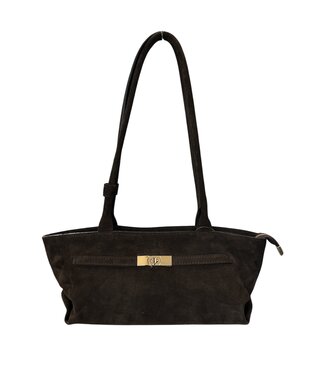 selectedbystijldepartment Bag suede long, Taupe